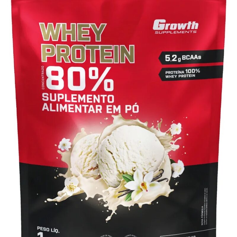 WHEY PROTEIN GROWTH. PROTEÍNA DO SORO DO LEITE PURA.